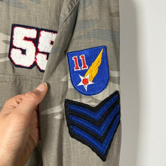 Rails Camouflage Button Down Shirt with Patches - Picture 8 of 11